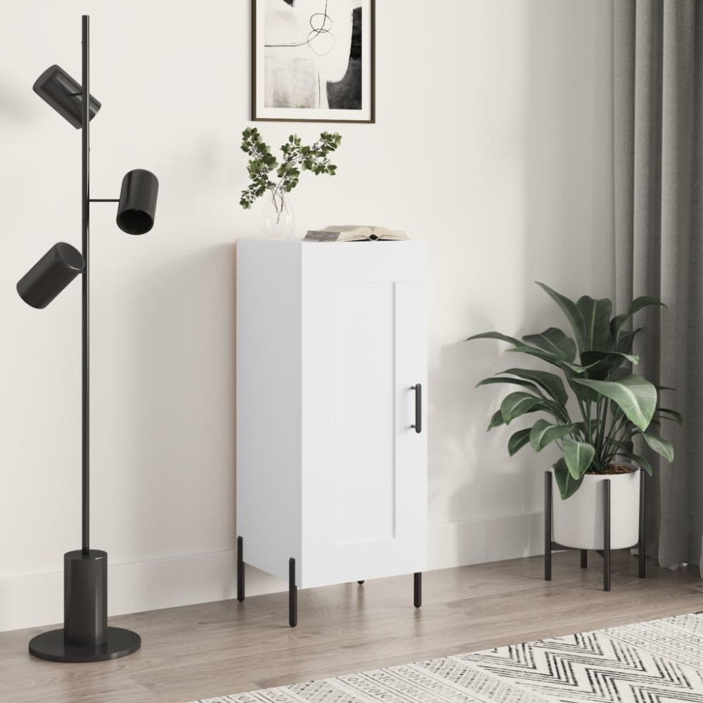vidaXL Ντουλάπι Λευκό 34,5x34x90cm από Επεξεργασμένο Ξύλο 1 τεμ.