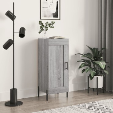vidaXL Ντουλάπι Γκρι Sonoma 34,5x34x90cm από Επεξεργασμένο Ξύλο 1 τεμ.