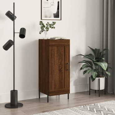 vidaXL Ντουλάπι Καφέ Δρυς 34,5x34x90cm Επεξεργασμένο Ξύλο 1 τεμ.