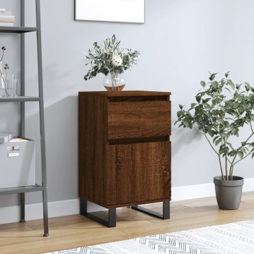 vidaXL Συρταριέρα Καφέ Δρυς 40x35x70cm από Επεξεργασμένο Ξύλο 1 τεμ.