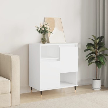 vidaXL Συρταριέρα Λευκή 60x35x70cm από Επεξεργασμένο Ξύλο 1 τεμ.