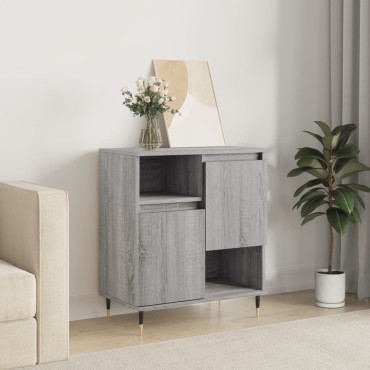 vidaXL Ντουλάπι Γκρι Sonoma 60x35x70cm από Επεξεργασμένο Ξύλο 1 τεμ.