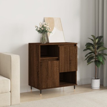 vidaXL Μπουφές Καφέ Δρυς 60x35x70cm από Επεξεργασμένο Ξύλο 1 τεμ.