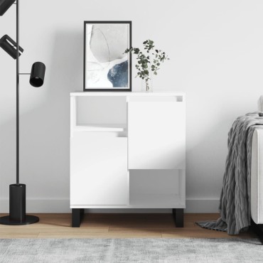 vidaXL Συρταριέρα Λευκή 60x35x70cm από Επεξεργασμένο Ξύλο 1 τεμ.