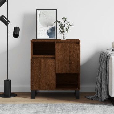 vidaXL Μπουφές Καφέ Δρυς 60x35x70cm από Επεξεργασμένο Ξύλο 1 τεμ.