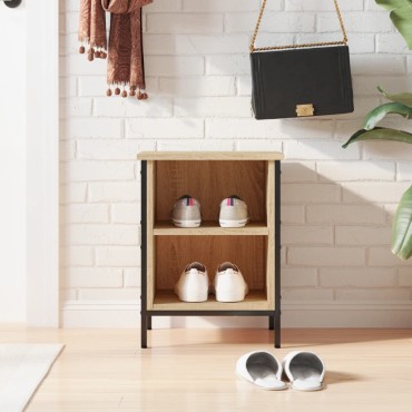 vidaXL Παπουτσοθήκη Sonoma Δρυς 38x35x50cm από Επεξεργ. Ξύλο