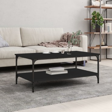 vidaXL Τραπεζάκι Σαλονιού Μαύρο 100x55x40cm Επεξεργασμένο Ξύλο 1 τεμ.