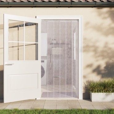 vidaXL Λωριδοκουρτίνα Διαφανής 25 μ. 300 χιλ.x2,6 χιλ. από PVC