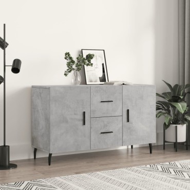 vidaXL Ντουλάπι Γκρι Σκυροδέματος 100x36x60cm Επεξεργασμένο Ξύλο 1 τεμ.