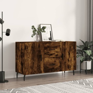 vidaXL Μπουφές Καπνιστή Δρυς 100x36x60cm Επεξεργασμένο Ξύλο 1 τεμ.