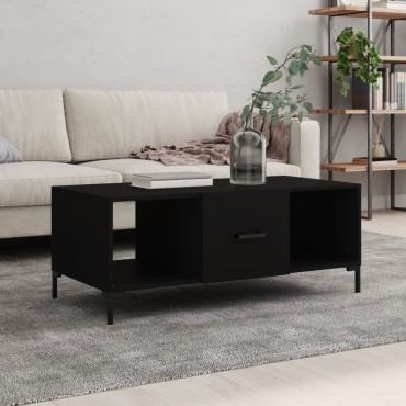 vidaXL Τραπεζάκι Σαλονιού Μαύρο 102x50x40cm από Επεξεργασμένο Ξύλο 1 τεμ.