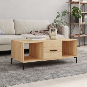 vidaXL Τραπεζάκι Σαλονιού Sonoma Δρυς 102x50x40cm από Επεξεργ. Ξύλο 1 τεμ.