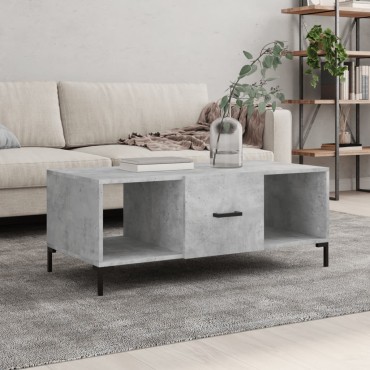 vidaXL Τραπεζάκι Σαλονιού Γκρι Σκυρ. 102x50x40cm Επεξεργασμένο Ξύλο 1 τεμ.