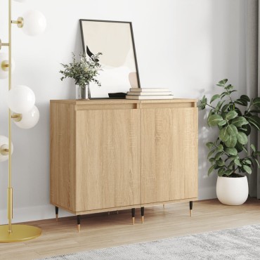 vidaXL Ντουλάπια 2 τεμ. Sonoma Δρυς 40x35x70cm Επεξεργασμένο Ξύλο