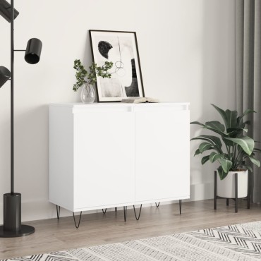 vidaXL Ντουλάπια 2 τεμ. Λευκά 40x35x70cm από Επεξεργασμένο Ξύλο