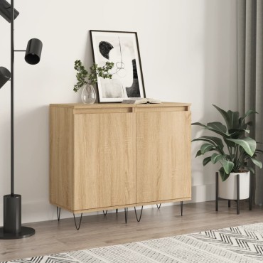 vidaXL Ντουλάπια 2 τεμ. Sonoma Δρυς 40x35x70cm Επεξεργασμένο Ξύλο