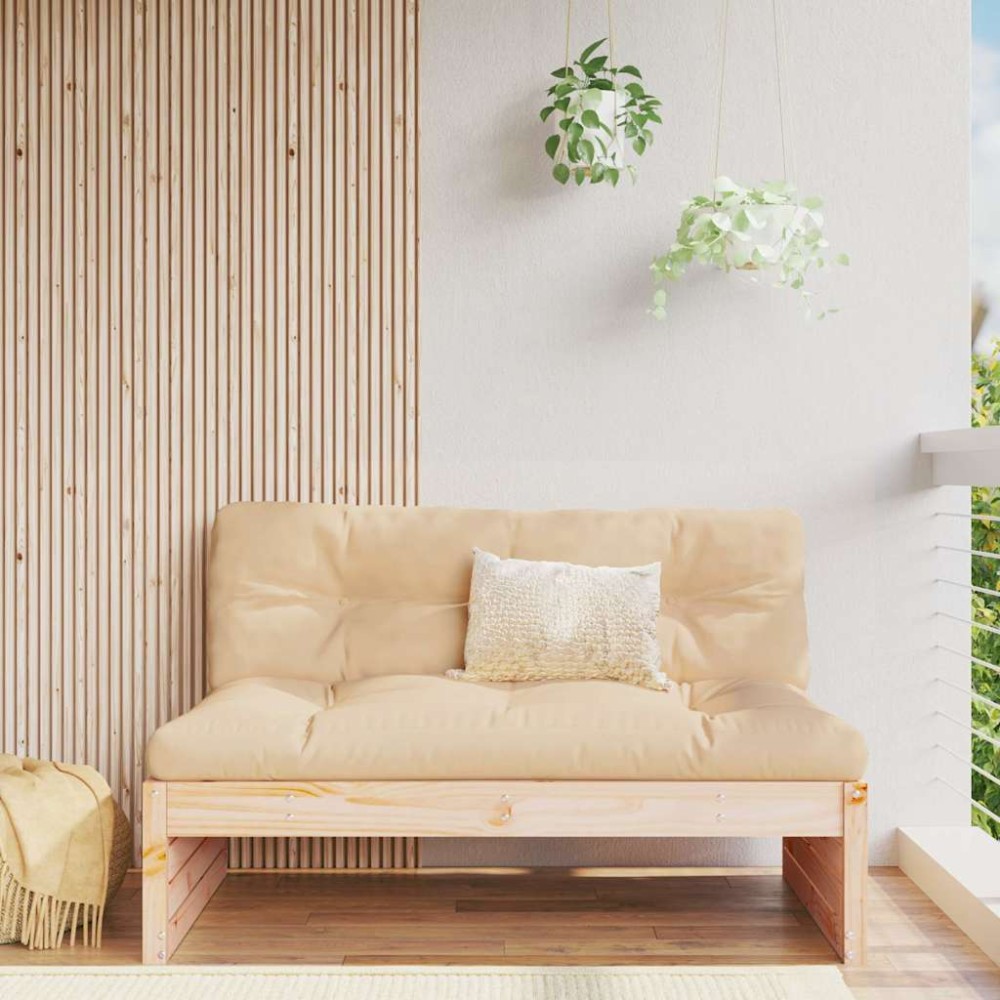 vidaXL Καναπές Μεσαίος 120x80cm από Μασίφ Ξύλο Πεύκου