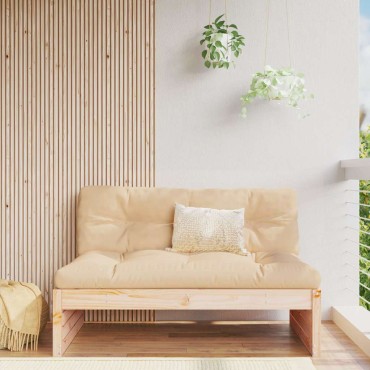 vidaXL Καναπές Μεσαίος 120x80cm από Μασίφ Ξύλο Πεύκου