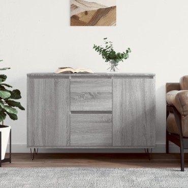 vidaXL Μπουφές Γκρι Sonoma 104x35x70cm από Επεξεργασμένο Ξύλο 1 τεμ.