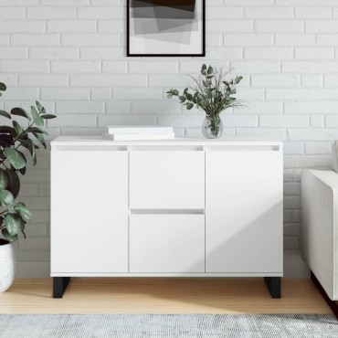 vidaXL Μπουφές Λευκός 104x35x70cm από Επεξεργασμένο Ξύλο 1 τεμ.
