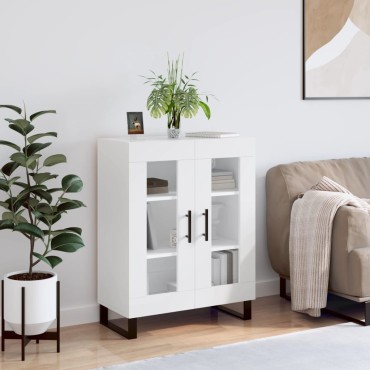 vidaXL Ντουλάπι Λευκό 69,5x34x90cm από Επεξεργασμένο Ξύλο 1 τεμ.