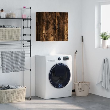 vidaXL Ντουλάπι Τοίχου Καπνιστή Δρυς 60x31x60cm Επεξεργασμένο Ξύλο 1 τεμ.