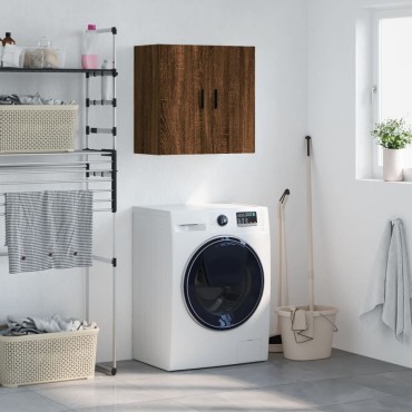 vidaXL Ντουλάπι Τοίχου Καφέ Δρυς 60x31x60cm Επεξεργασμένο Ξύλο 1 τεμ.