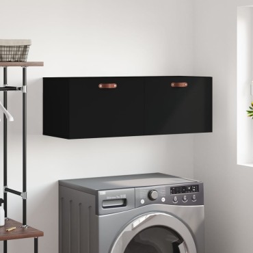 vidaXL Ντουλάπι Τοίχου Μαύρο 100x36,5x35cm από Επεξεργασμένο Ξύλο 1 τεμ.
