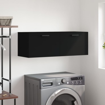 vidaXL Ντουλάπι Τοίχου Μαύρο 100x36,5x35cm από Επεξεργασμένο Ξύλο 1 τεμ.