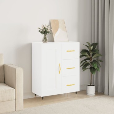 vidaXL Ντουλάπι Λευκό 69,5x34x90cm από Επεξεργασμένο Ξύλο 1 τεμ.