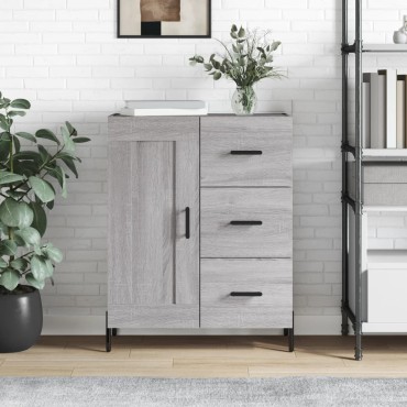 vidaXL Ντουλάπι Γκρι Sonoma 69,5x34x90cm από Επεξεργασμένο Ξύλο 1 τεμ.