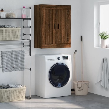 vidaXL Ντουλάπι Τοίχου Καφέ Δρυς 69,5x34x90cm από Επεξεργ. Ξύλο 1 τεμ.