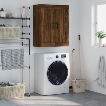 vidaXL Ντουλάπι Τοίχου Καφέ Δρυς 69,5x34x90cm από Επεξεργ. Ξύλο 1 τεμ.