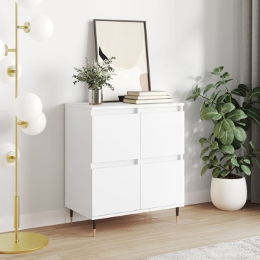 vidaXL Συρταριέρα Λευκή 60x35x70cm από Επεξεργασμένο Ξύλο 1 τεμ.