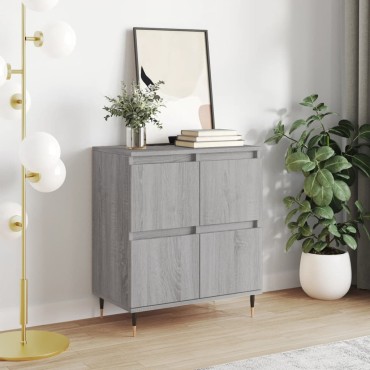 vidaXL Ντουλάπι Γκρι Sonoma 60x35x70cm από Επεξεργασμένο Ξύλο 1 τεμ.