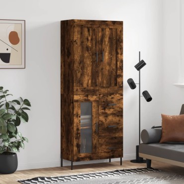 vidaXL Ντουλάπι Καπνιστή Δρυς 69,5x34x180cm από Επεξεργασμένο Ξύλο 1 τεμ.
