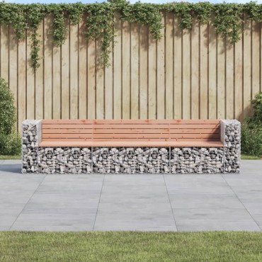 vidaXL Παγκάκι Συρματοκιβώτιο 287x71x65,5cm Μασίφ Ξύλο Ψευδοτσούγκας 1 τεμ.