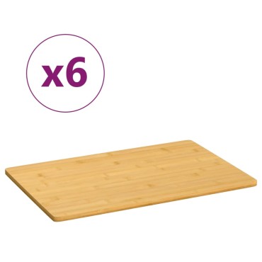 vidaXL Πιάτα Πρωινού 6 Τεμ. 35 x 23 x 0,8 εκ. από Μπαμπού