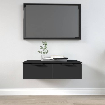 vidaXL Ντουλάπι Τοίχου Μαύρο 68x30x20cm από Επεξεργασμένο Ξύλο 1 τεμ.
