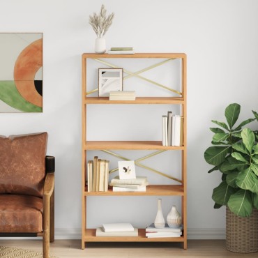 vidaXL Ραφιέρα 5 Επιπέδων 80x30x146cm από Μασίφ Ξύλο Δρυός 1 τεμ.