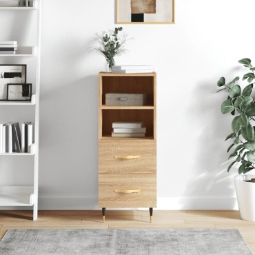 vidaXL Ντουλάπι Sonoma Δρυς 34,5x34x90cm από Επεξεργασμένο Ξύλο 1 τεμ.