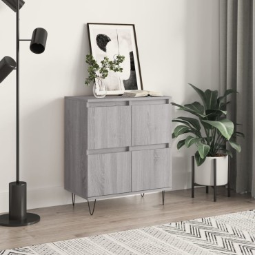 vidaXL Ντουλάπι Γκρι Sonoma 60x35x70cm από Επεξεργασμένο Ξύλο 1 τεμ.