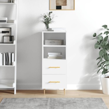 vidaXL Ντουλάπι Λευκό 34,5x34x90cm από Επεξεργασμένο Ξύλο 1 τεμ.