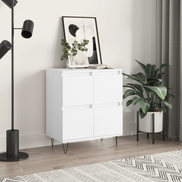vidaXL Συρταριέρα Λευκή 60x35x70cm από Επεξεργασμένο Ξύλο 1 τεμ.