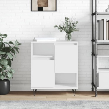vidaXL Συρταριέρα Λευκή 60x35x70cm από Επεξεργασμένο Ξύλο 1 τεμ.