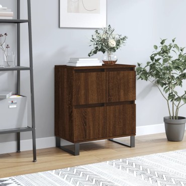 vidaXL Μπουφές Καφέ Δρυς 60x35x70cm από Επεξεργασμένο Ξύλο 1 τεμ.