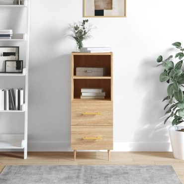 vidaXL Ντουλάπι Sonoma Δρυς 34,5x34x90cm από Επεξεργασμένο Ξύλο 1 τεμ.