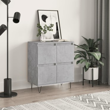 vidaXL Ντουλάπι Γκρι Σκυροδέματος 60x35x70cm Επεξεργασμένο Ξύλο 1 τεμ.