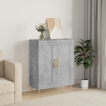 vidaXL Ντουλάπι Γκρι Σκυροδέματος 69,5x34x90cm Επεξεργασμένο Ξύλο 1 τεμ.