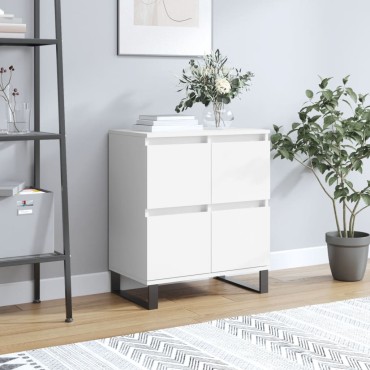 vidaXL Συρταριέρα Λευκή 60x35x70cm από Επεξεργασμένο Ξύλο 1 τεμ.